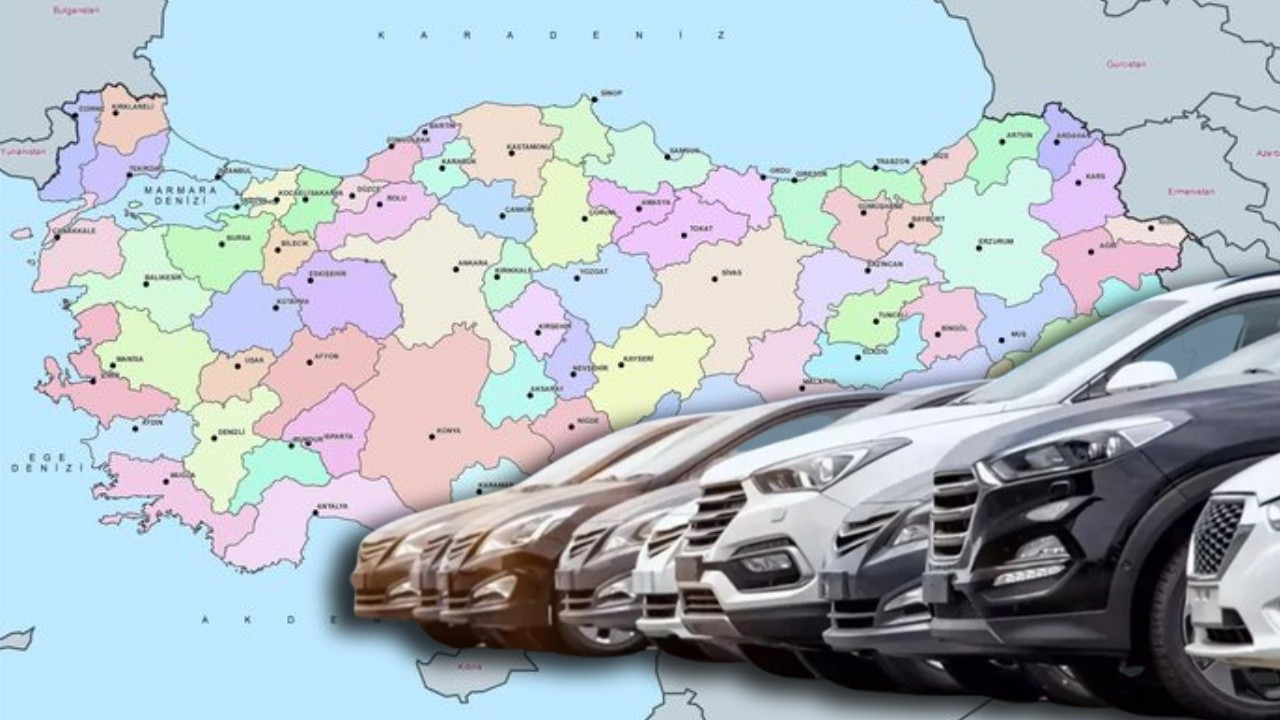 En genç otomobillerin kayıtlı olduğu iller; Doğu illeri büyükşehirleri geride bırakıyor