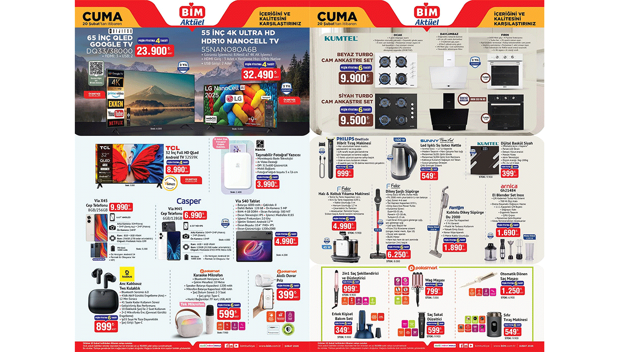 BİM teknolojiye meydan okuyor: Casper Via Cep Telefonu 20 Şubat 2026 Cuma satışta!