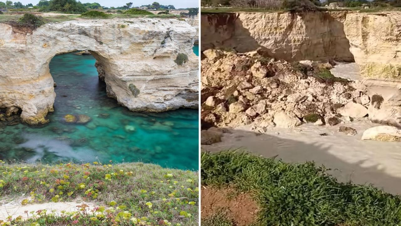 İtalya'daki ünlü "Aşıklar Kemeri" Sevgililer Günü'nde çöktü