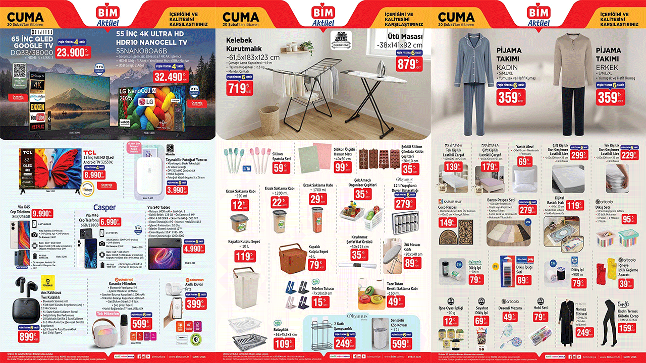 BİM’den teknoloji fırsatı: Akıllı Televizyon Google TV 20 Şubat Cuma BİM mağazalarında!