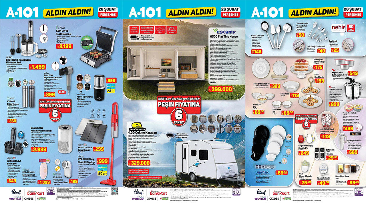 Şehirde mini yaşam deneyimi! 26 Şubat 2026 Perşembe A101’e Tiny House geliyor