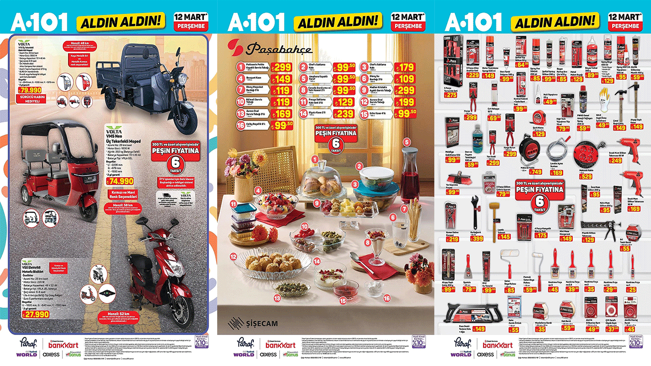 Şehir içi ulaşımda yeni dönem: A101’e 12 Mart Perşembe Üç Tekerlekli Moped geliyor!