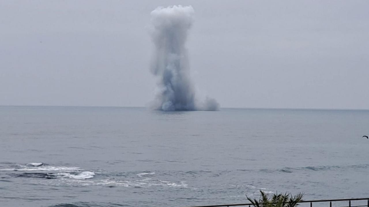 Ordu sahilinde mühimmat yüklü İDA bulundu