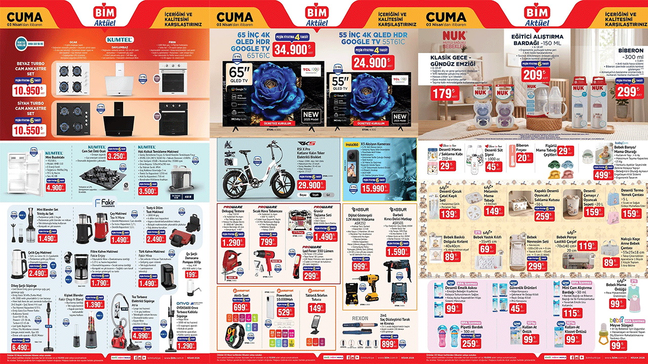 Camın zarafeti, turbo gücüyle buluştu! BİM’e 3 Nisan Cuma Cam Ankastre Set geliyor!