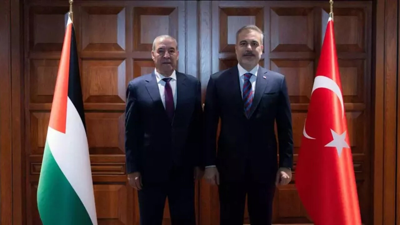 Bakan Fidan, Filistin Devlet Başkan Yardımcısı Şeyh ile bir araya geldi