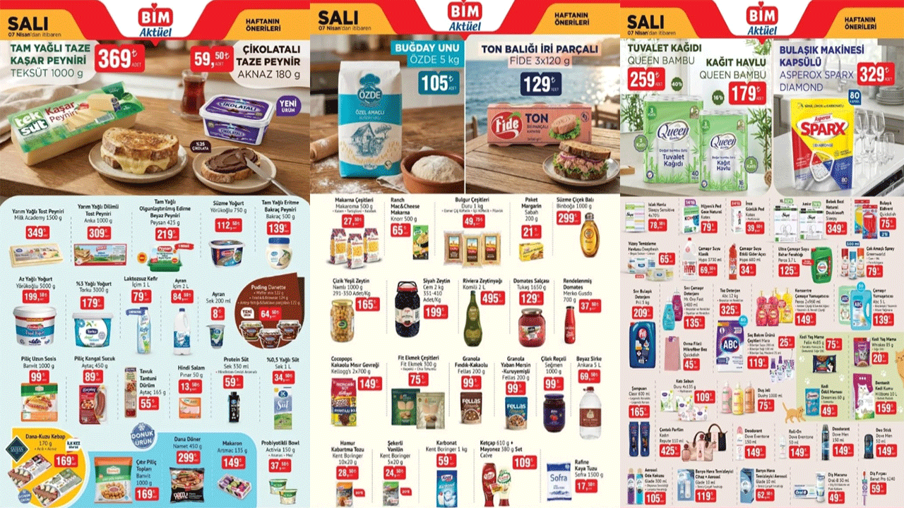 Evin tüm ihtiyaçları tek adreste: BİM 7 Nisan Salı aktüel ürünler kataloğu yayımlandı!