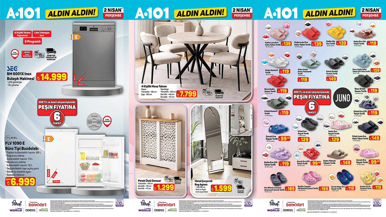 Yüksek performans, düşük fiyat: A101’e 2 Nisan Perşembe Bulaşık Makinesi geliyor!