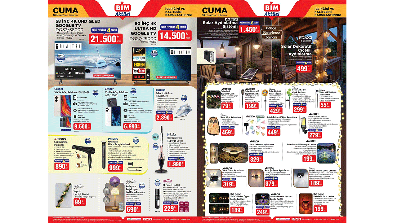Yüksek teknoloji uygun fiyatla: BİM’e 10 Nisan Cuma Google TV geliyor!