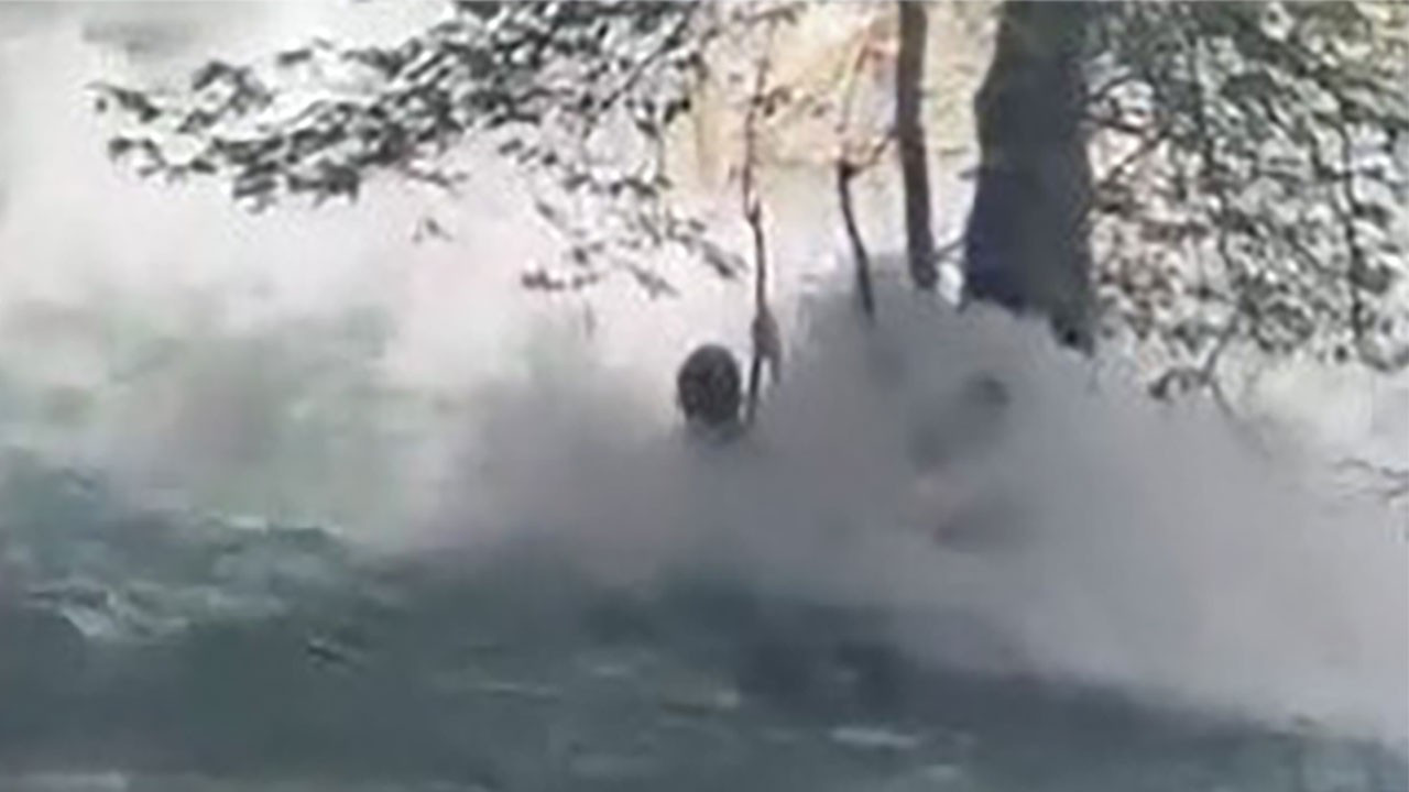 Tarsus'ta akıntıya kapılan gencin son görüntüleri ortaya çıktı