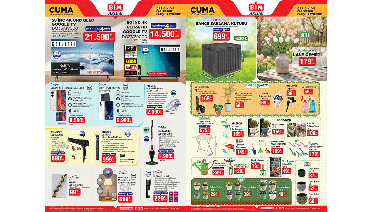 Kırışıklıklara profesyonel dokunuş: BİM’e 10 Nisan Cuma Philips Buharlı Ütü geliyor!