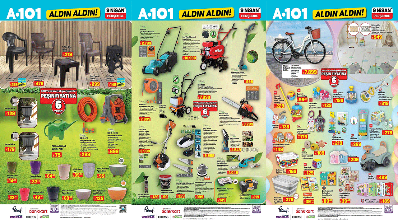 Toprağın bereketini A101 ile artırın: A101’e 9 Nisan Perşembe Benzinli Çapa Makinesi geliyor!