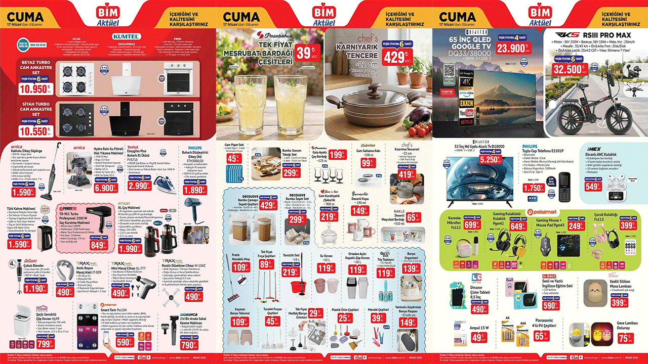 Tek seferde 40 bardak çay kapasitesi: Emsan XL Çay Makinesi 17 Nisan Cuma BİM mağazalarında!