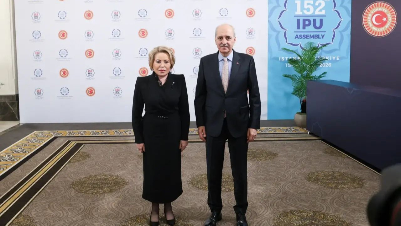 TBMM Başkanı Kurtulmuş, Rusya Federal Meclisi başkanıyla bir araya geldi