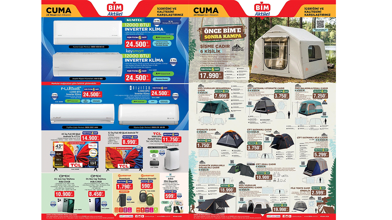 Teknoloji serinlikle buluşuyor: BİM'de 24 Nisan Cuma Enerji Dostu Klima Günleri başlıyor!