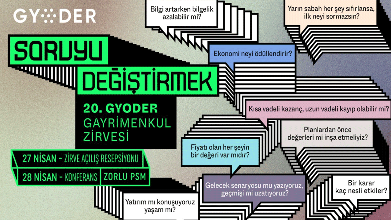 GYODER 20'nci Gayrimenkul Zirvesi için gün sayıyor