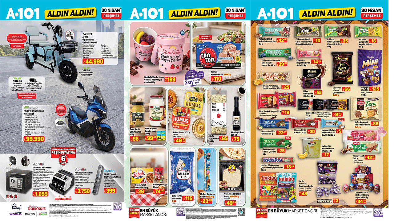 Yolların yeni yıldızı A101’de! A101’e 30 Nisan Perşembe Üç Tekerlekli Elektrikli Moped geliyor