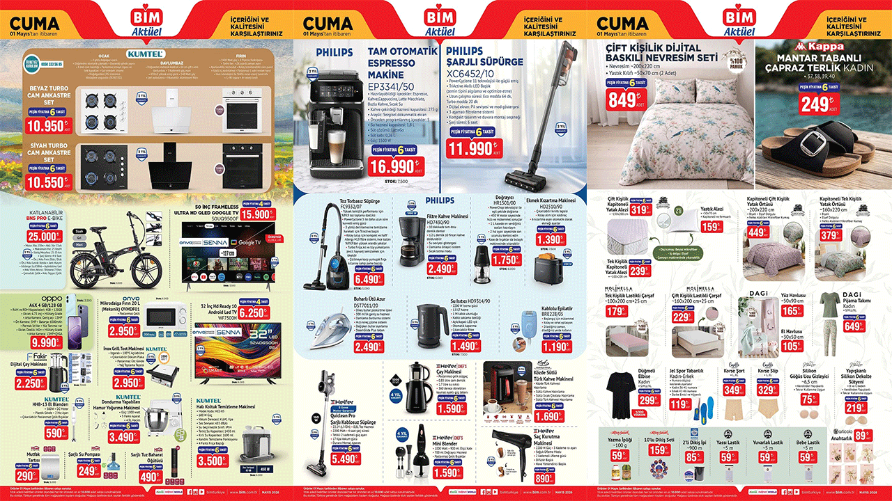 Mutfağını yenilemek isteyenlere müjde: BİM’de 1 Mayıs Cuma Cam Ankastre Set fırsatı!