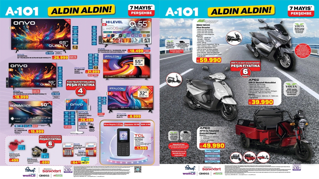 Yollara meydan okuyan güç ve konfor: A101’e 7 Mayıs Perşembe Maxi Scooter geliyor!