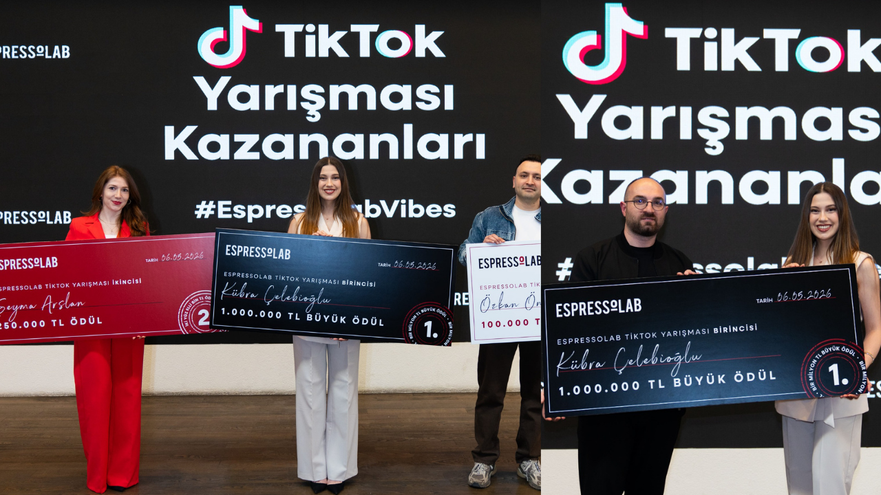 Espressolab TikTok yarışmasının kazananları ödüllerini aldı