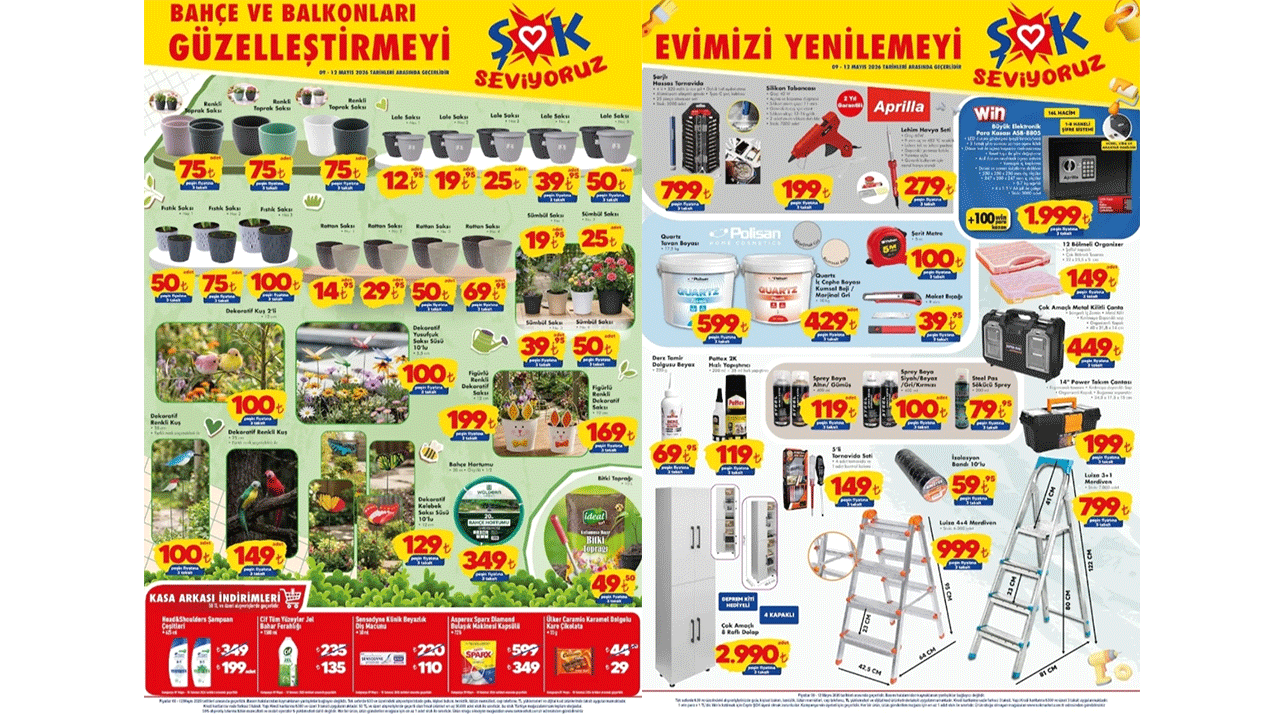 ŞOK’ta bahar esintisi: 9-12 Mayıs’ta ŞOK’ta bahçe ve balkon fırsatları!