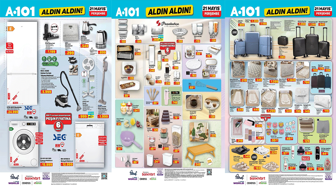 A101’den lekelere meydan okuyan fırsat: 21 Mayıs’ta A101’e Koltuk ve Halı Yıkama Makinesi geliyor!