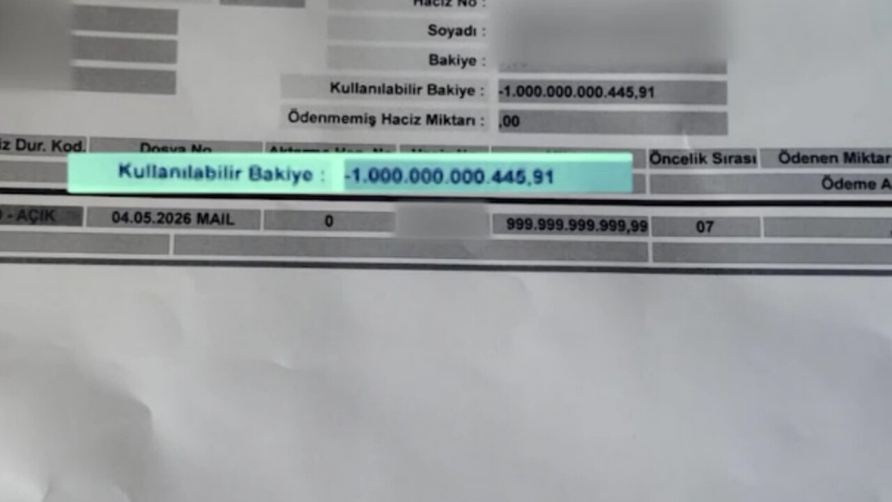 Banka hesabına 1 trilyon TL yattı: Bütün hesapları donduruldu