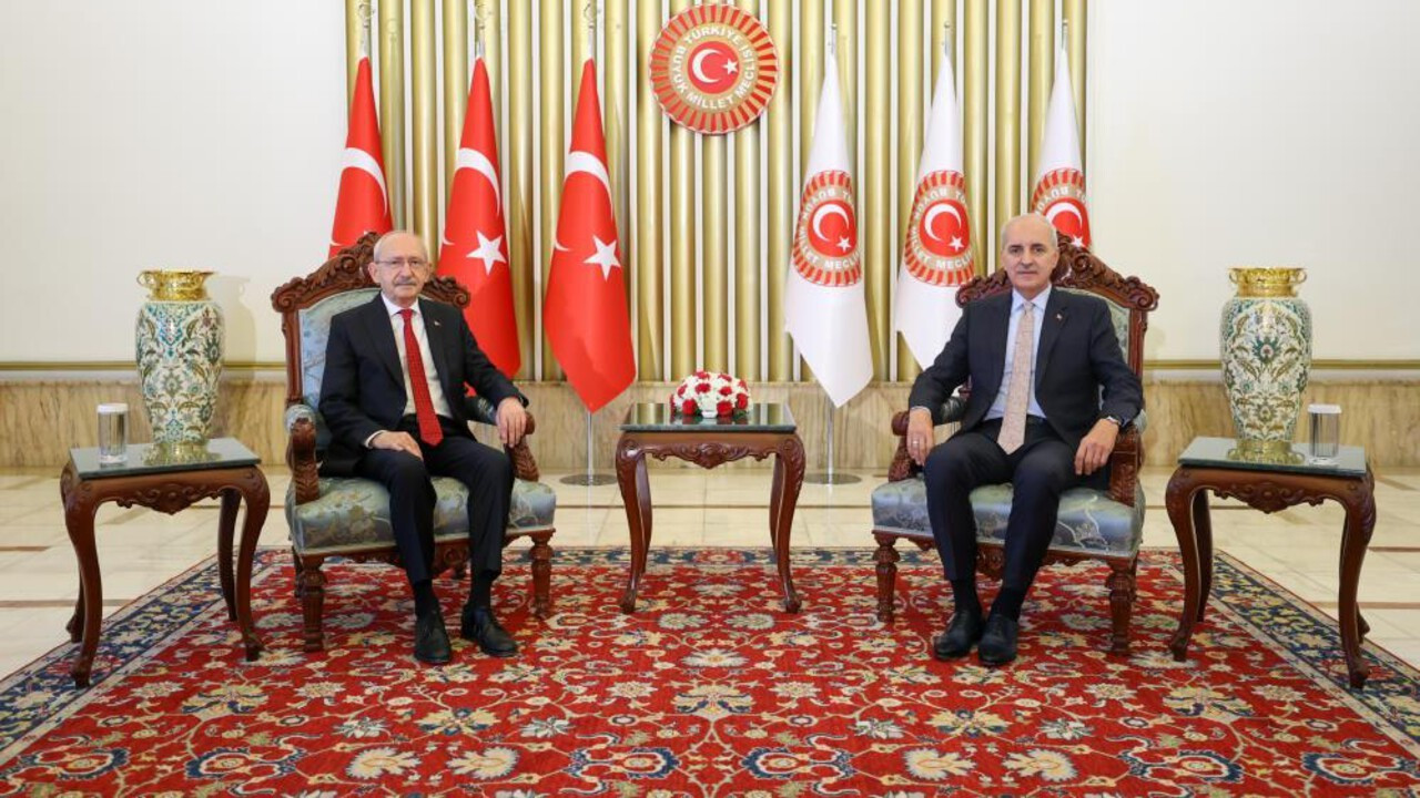 TBMM Başkanı Kurtulmuş, CHP Genel Başkanı Kılıçdaroğlu ile görüştü