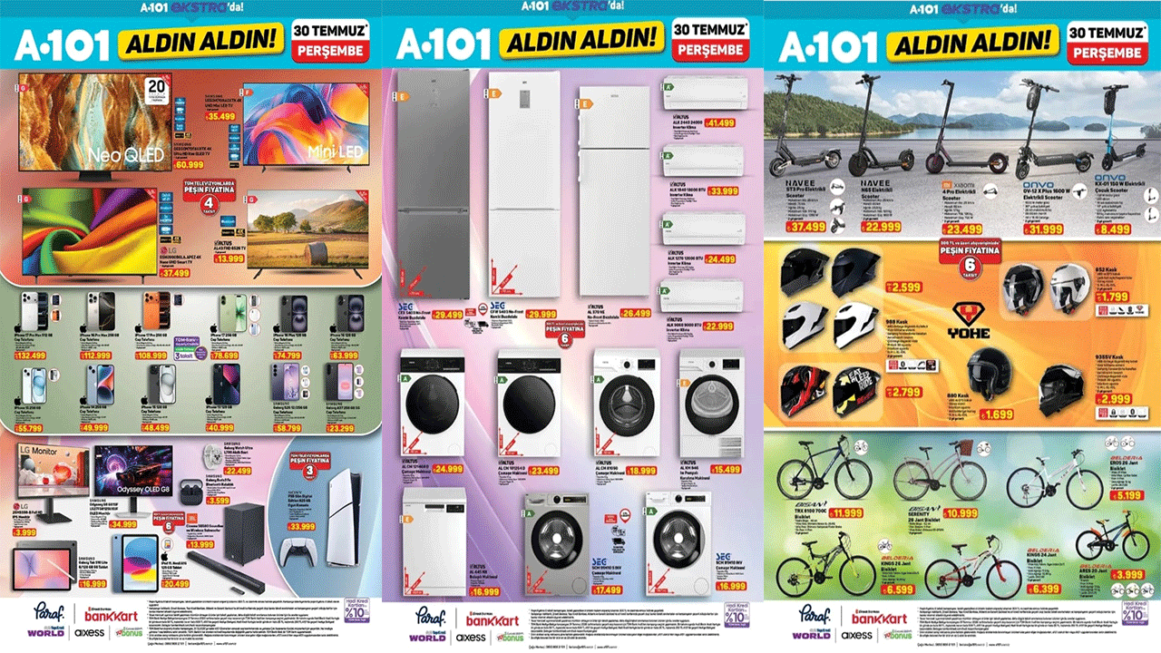 A101 Ekstra'da 30 Temmuz