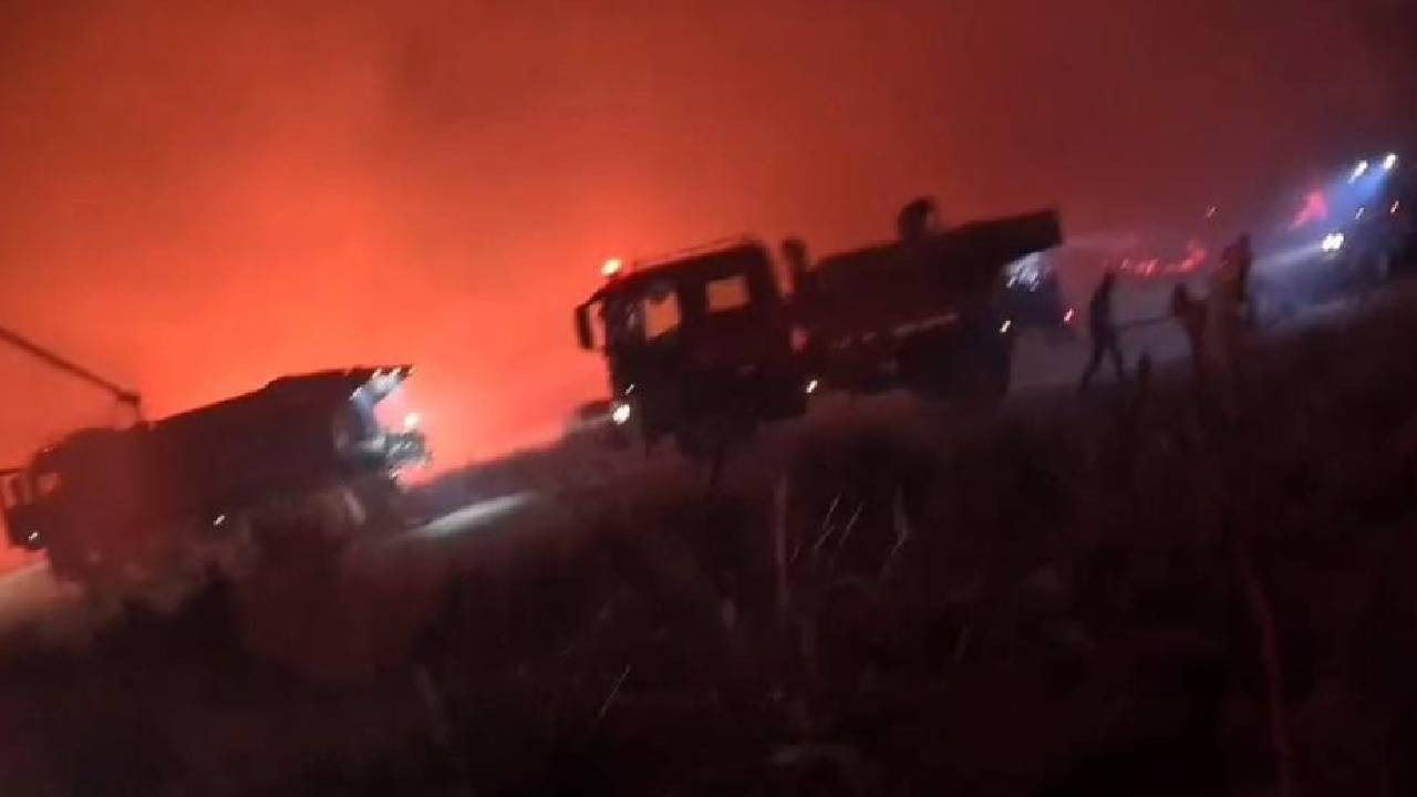 Alevlere karşı canla başla mücadele: Aksiyon kamerası her anı kaydetti (Video)