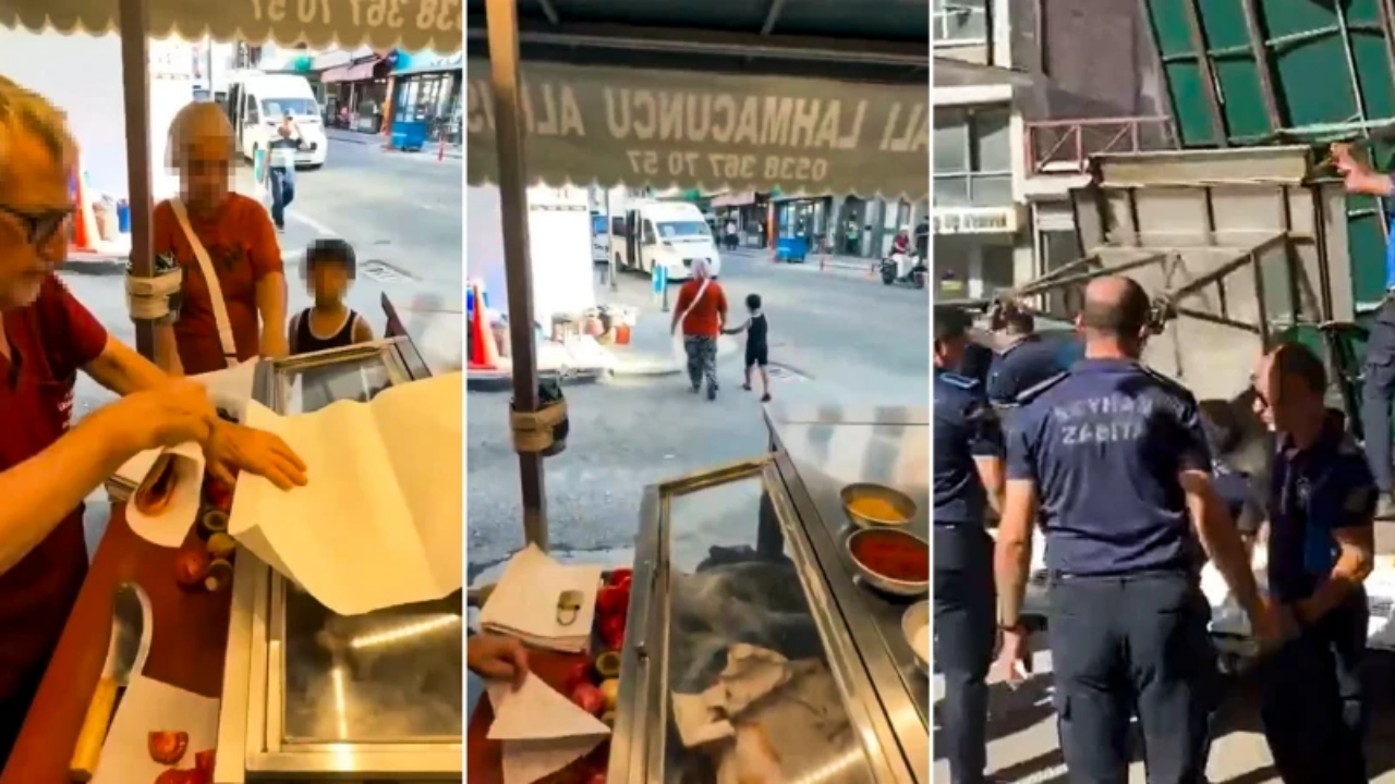 Çocuğu için lahmacun almak isteyen kadına "5'ten az satmam" demişti: Seyyar satıcının tezgahı kaldırıldı