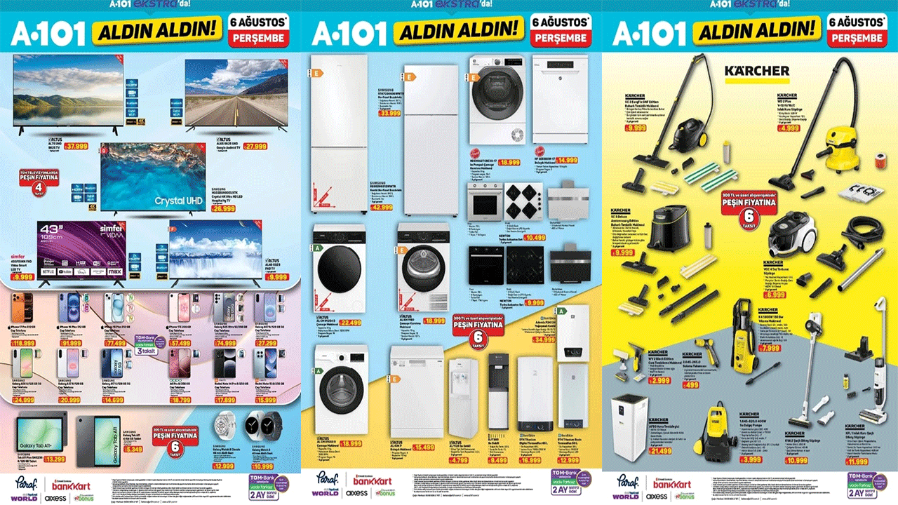İnternete özel dev ürün yelpazesi: 6-12 Ağustos A101 Ekstra Kataloğu yayımlandı!