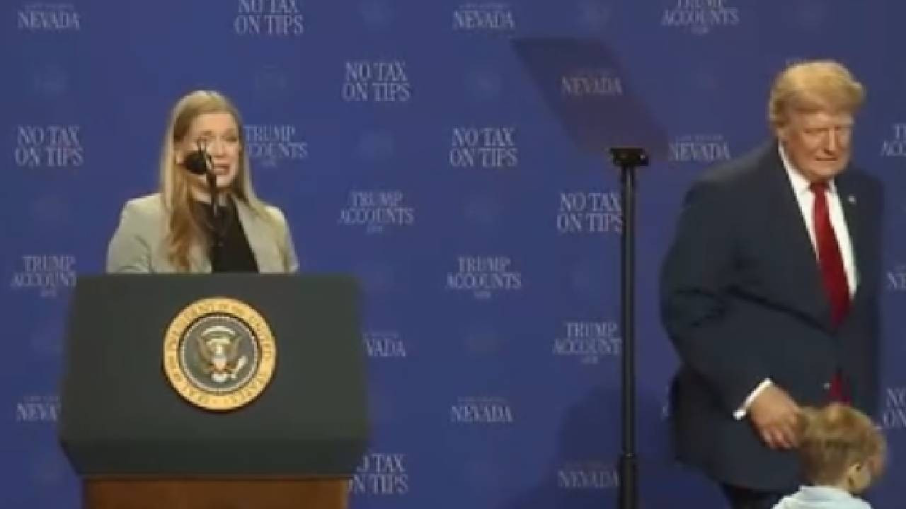 Trump'tan küçük çocuğa Biden göndermeli kurtarış: 'Onun gibi düşmesini istemiyorum' (Video)