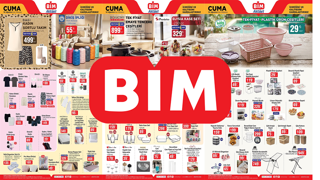 HERKES BİM’İN BU KAMPANYASINI KONUŞACAK! SAKIN BAKMADAN GEÇMEYİN! (BİM 14-20 AĞUSTOS)
