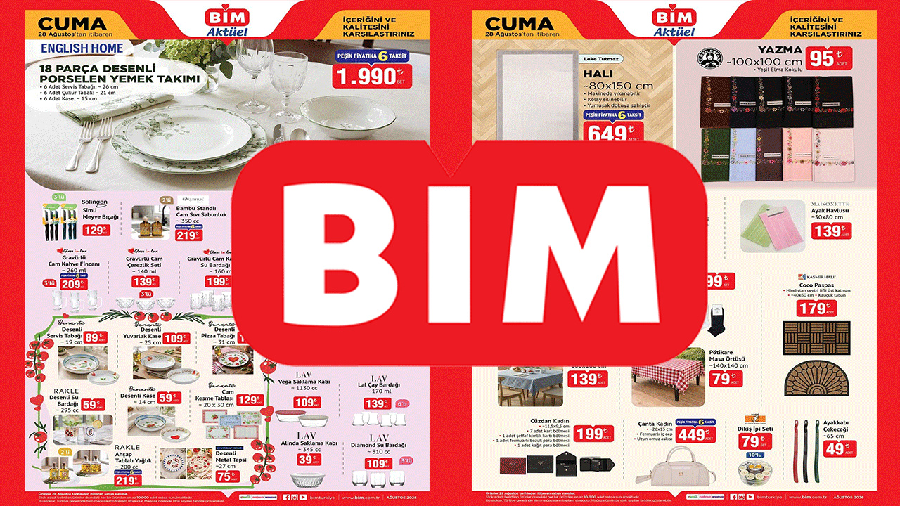 BİM'DE BÜYÜK İNDİRİM: FİYATLARI GÖREN ŞAŞIRACAK! (BİM 28 AĞUSTOS-3 EYLÜL)