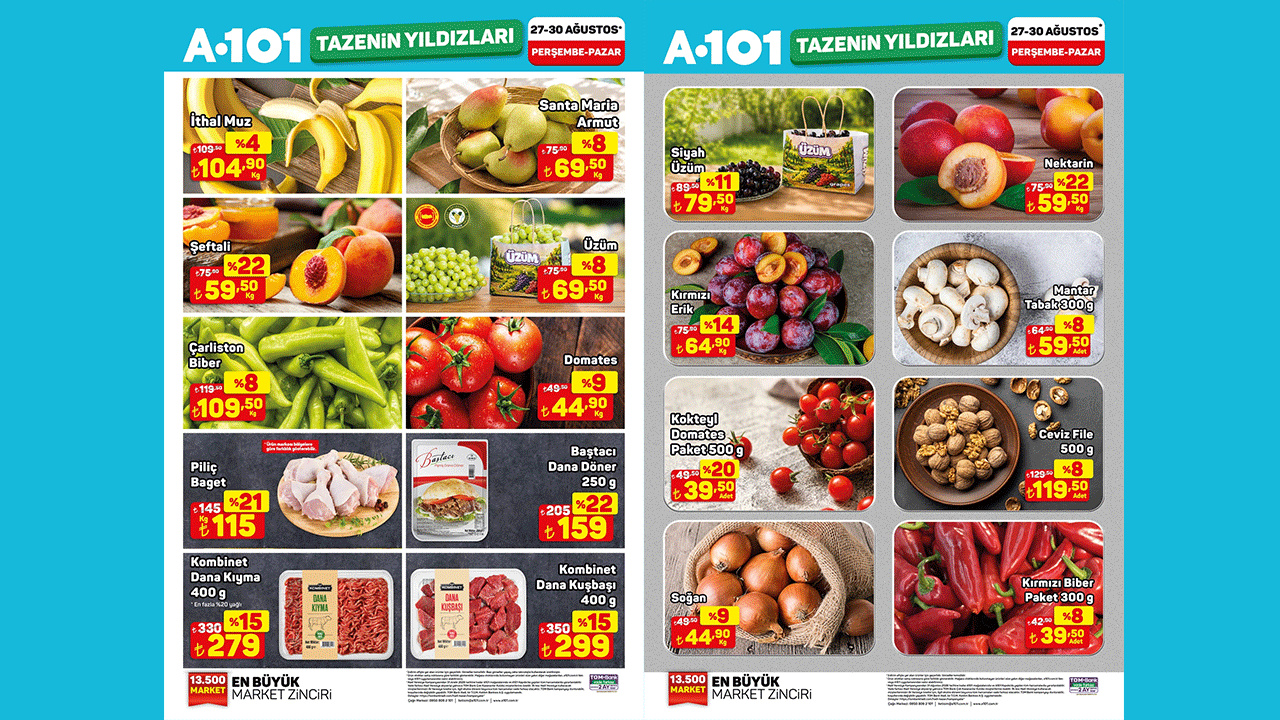 A101 TAZENİN YILDIZLARI KATALOĞU YAYINLANDI! (A101 27-30 AĞUSTOS)