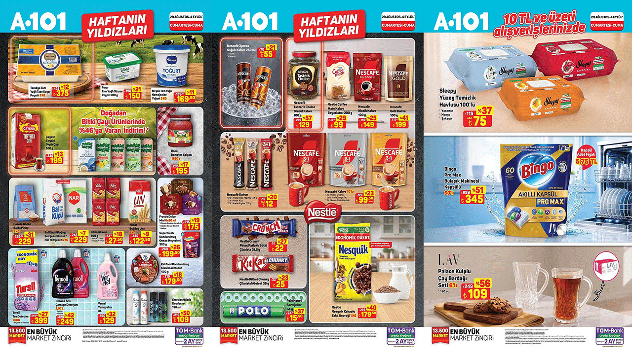 A101 HAFTANIN YILDIZLARI KATALOĞU YAYINLANDI: A101’DE BU HAFTA NELER VAR? (A101 29 AĞUSTOS-4 EYLÜL)