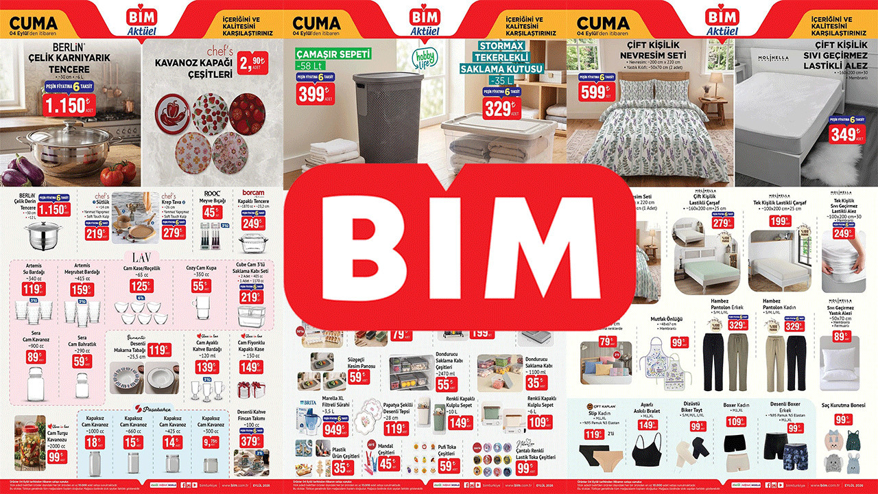 BİM’DE CUMA GÜNÜ ALIŞVERİŞ YAPACAKLAR DİKKAT! YENİ LİSTEDE YOK YOK! (BİM 4-10 EYLÜL)