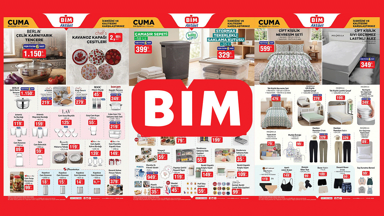BİM AKTÜEL KATALOĞUNDA ETİKETLER DEĞİŞTİ! YENİ HAFTADA BU FİYATLARI GÖREN İNANAMADI (BİM 4-10 EYLÜL)