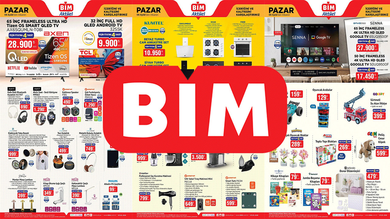 BİM YENİ HAFTANIN EN KARLI LİSTESİNİ AÇIKLADI: BÜTÇE DOSTU DEV KAMPANYA! (BİM 6-12 EYLÜL)