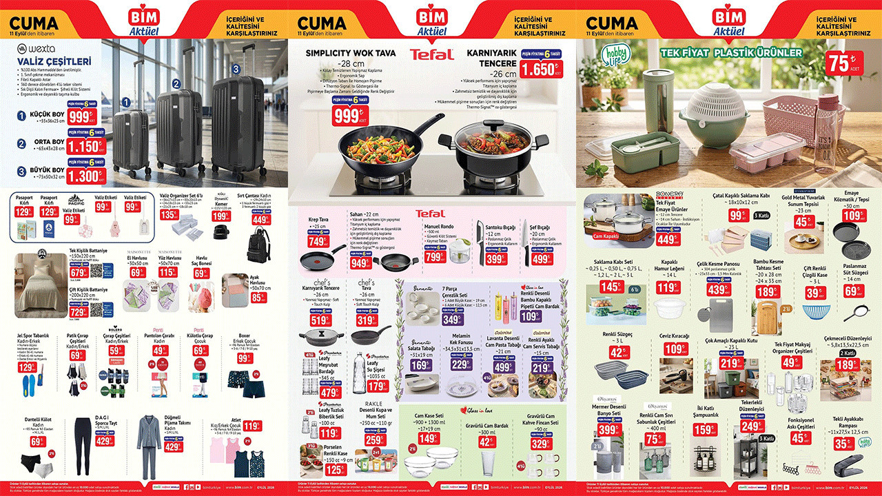 BİM AKTÜEL KATALOĞUNDA MUTFAKLARI SALLAYACAK KAMPANYA: TEFAL ÜRÜNLERİ GELİYOR! (BİM 11-17 EYLÜL)