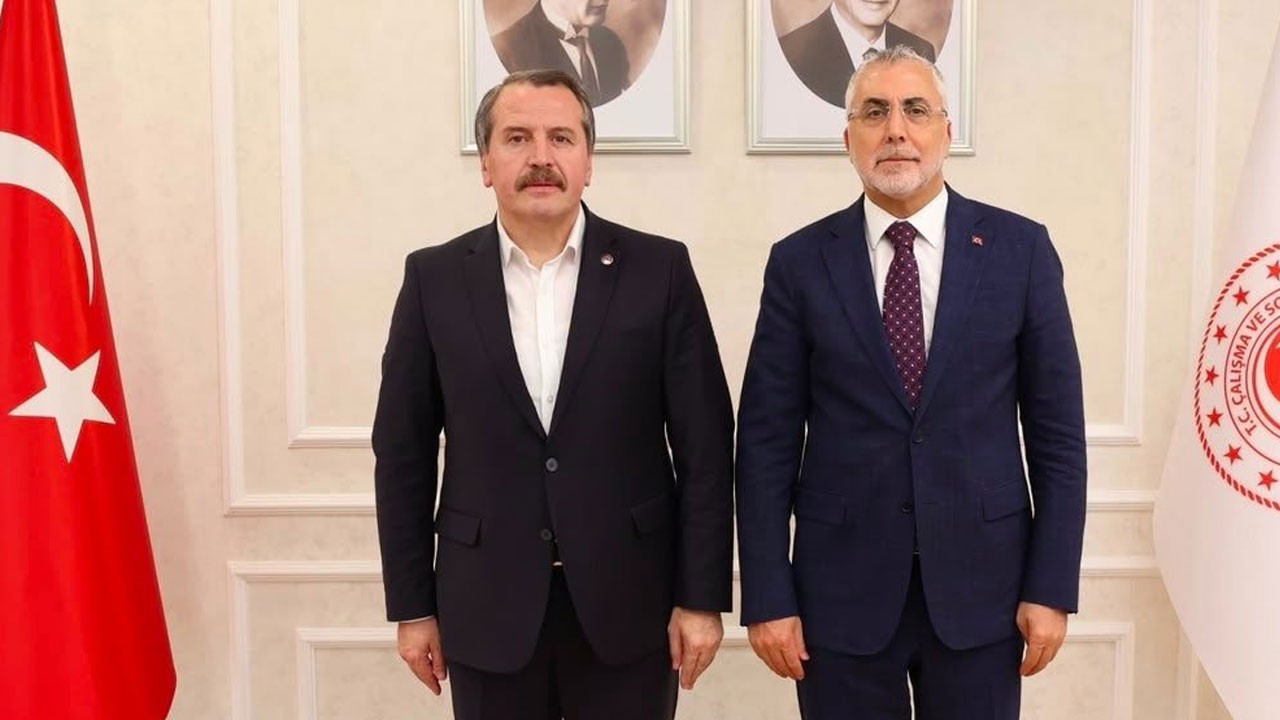 Bakan Işıkhan, Memur-Sen Genel Başkanı Yalçın ile bir araya geldi
