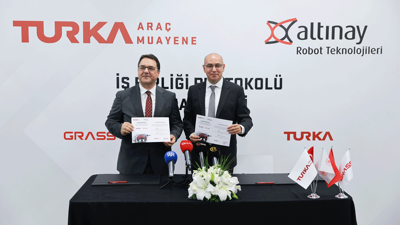 TURKA ve Altınay robotlu araç muayene iş birliği
