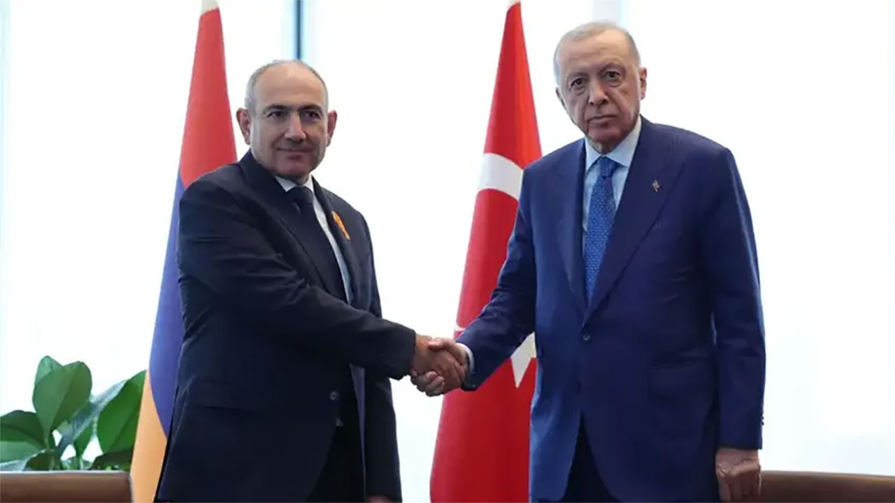Erdoğan, Paşinyan'ı kabul etti